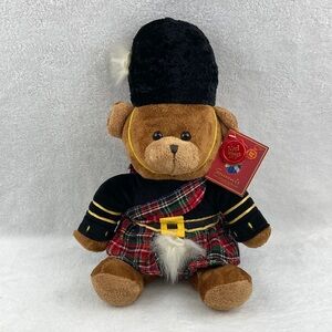 Keel Toys Scottish Piper Teddy Bear Plush Toy 13”